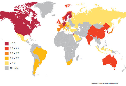 MAP-OF-OVERALL-GLOBAL-CLEANTECH-INNOVATION-INDEX-SCORES-CLEANTECH-GROUP-ANALYSIS