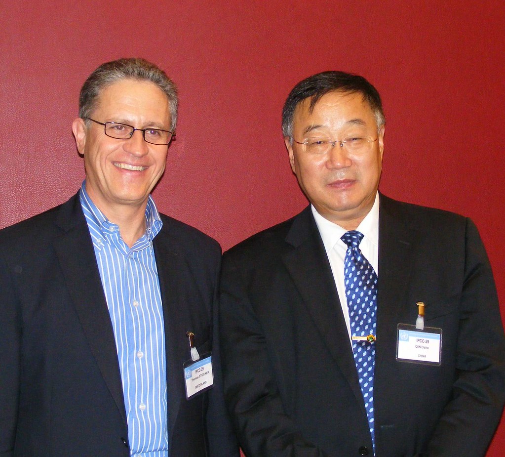 WGI共同主席Thomas Stocker與秦大河（IPCC提供）