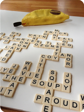bananagram board