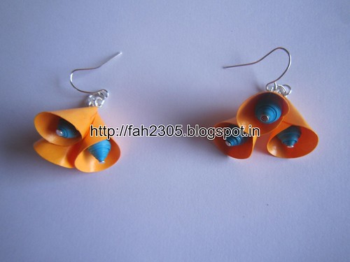Handmade Jewelry - Paper Cone Bell Earrings (20) by fah2305