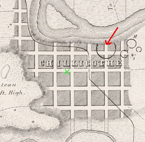 Detail, Map of a Section of Twelve Miles of the Scioto Valley with its Ancient Monuments
