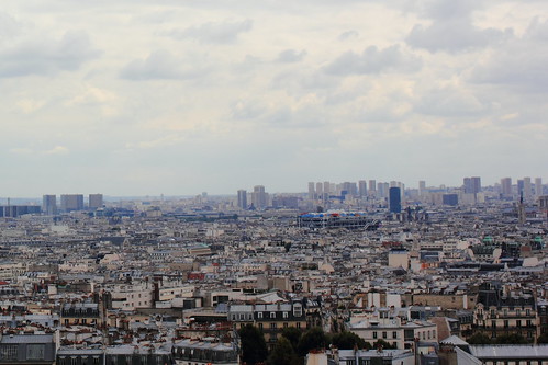 Roofs of Paris as seen from Sacre Coeur, Montmartre, Paris