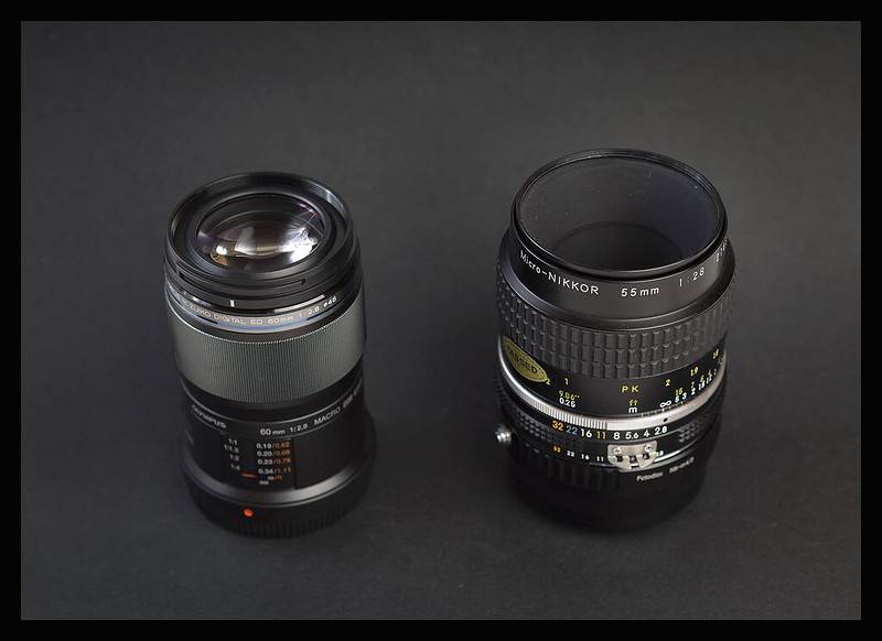 Olympus ZD60 vs the Micro-Nikkor 55mm