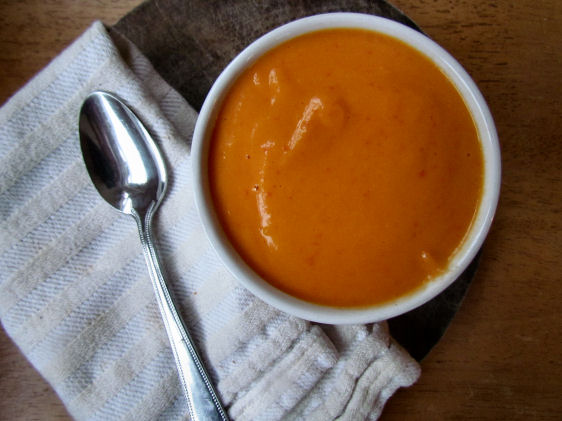 Red Pepper and Cauliflower Soup