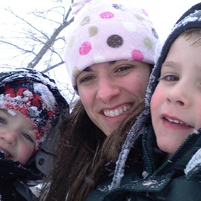 Fun in the snow with 2 of my favorite boys.