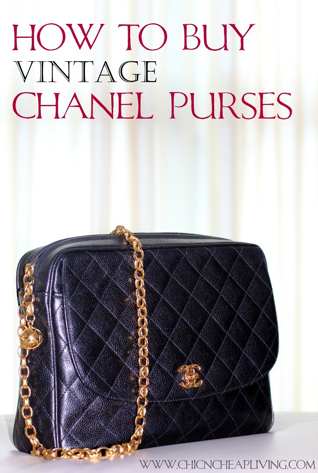 Chanel vintage camera bag full view and how to buy a vintage Chanel purse by Chic n Cheap Living