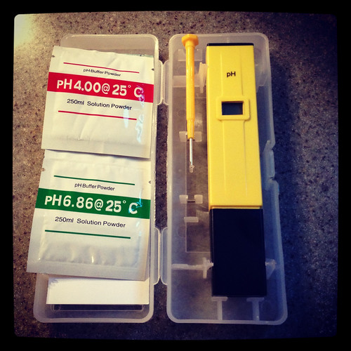 pH meter and buffer solutions