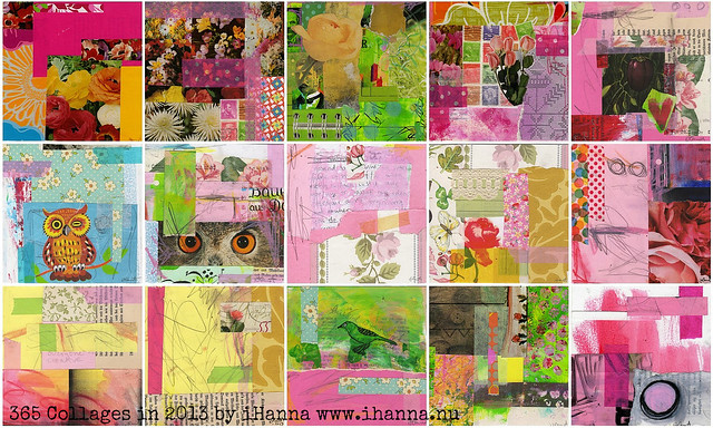 Some very pink Collages by iHanna of www.ihanna.nu