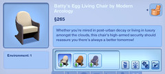 Batty's Egg Living Chair by Modern Arcology
