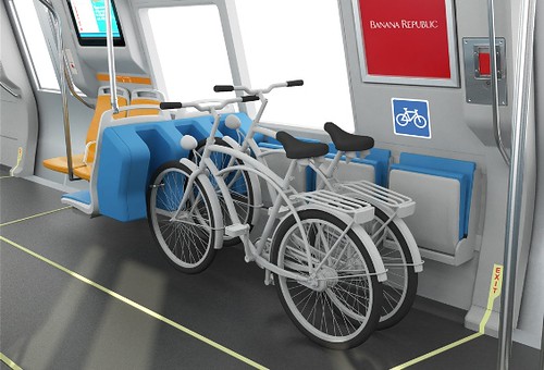 New bicycle rack on the BART transit system