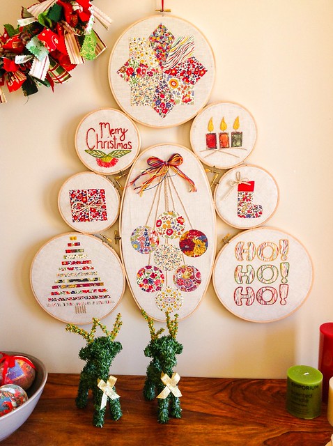 Embroidery Hoop Christmas Tree