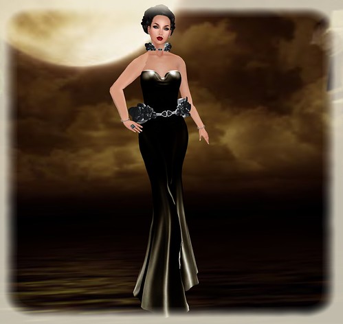 FINESMITH BALI gown black (wear me) by Orelana resident