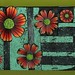 turquoise tin with flowers