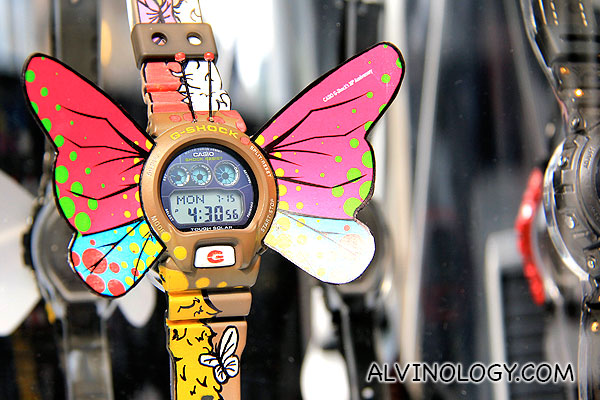 G-SHOCK with butterfly wings 