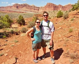 Clare & Dennis in Capitol Reef National Park