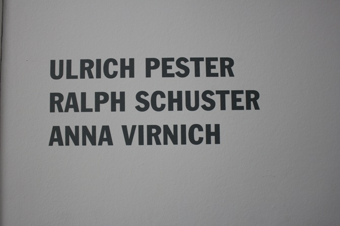 Ulrich Pester, Ralph Schuster, Anna Virnich at Sprüth Magers Berlin, courtesy Sprüth Magers Berlin, featured on artfridge.de