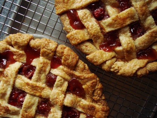 Sour Cherry Lattice Pie