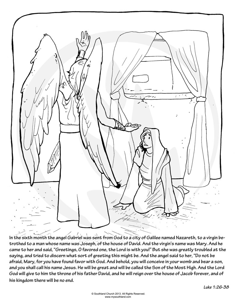 gabriel angel coloring pages - photo #21
