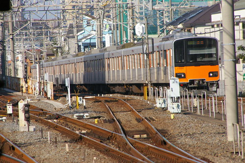 Tobu 50000 series in Wako-shi.Sta, Wako, Saitama, Japan /Nov 16, 2013