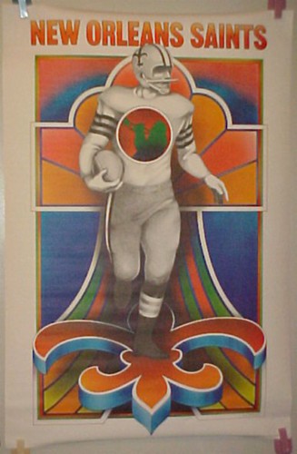 1968 Saints poster by David Willardson