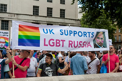 UK supports LGBT Russia - 10 August 2013