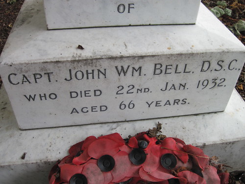 Captain John Bell DSC Grave, Redcar