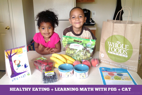 healthy eating + learning math with peg + cat