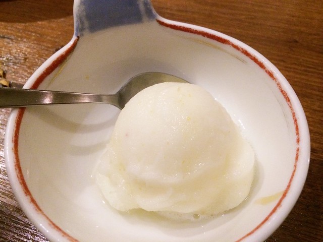 Yuzu Ice-cream, Omakase @ Teppei