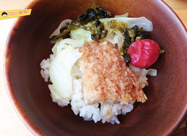 SUZUYA - TONKATSU CYAZUKE - pork chop, pickles and rice- akibaichi