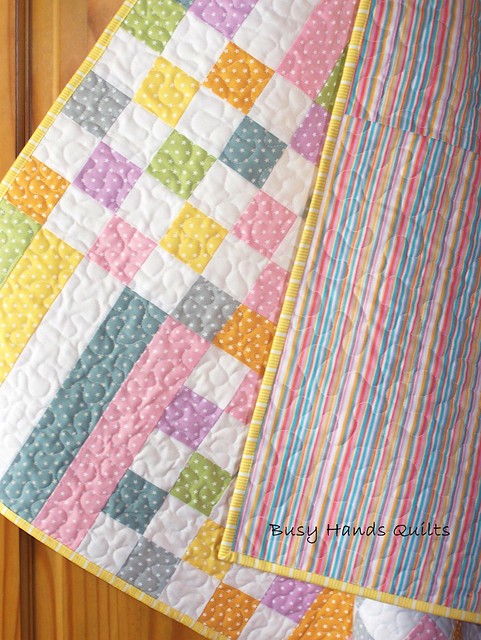 Old Fashioned Pastel Patchwork Quilt