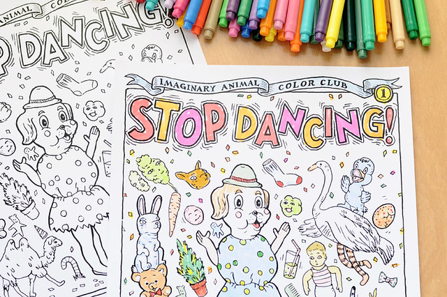 Color Club Page #1: Stop Dancing!