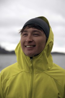 Aputsiaq on Boat, Yellow Jacket Man