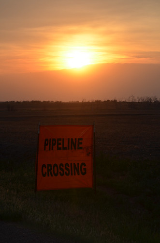 Pipeline crossing signs warn us of whats up ahead