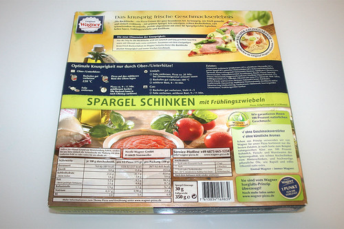 02 - Wagner Die Backfrische Spargel Schinken - Packung hinten / Packaging back