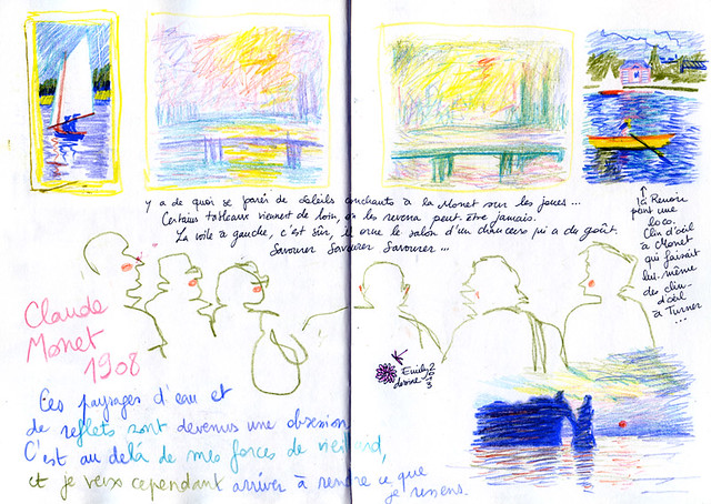 Normandy Holidays Homework #3 - Trying to understand impressionism marks and shapes...