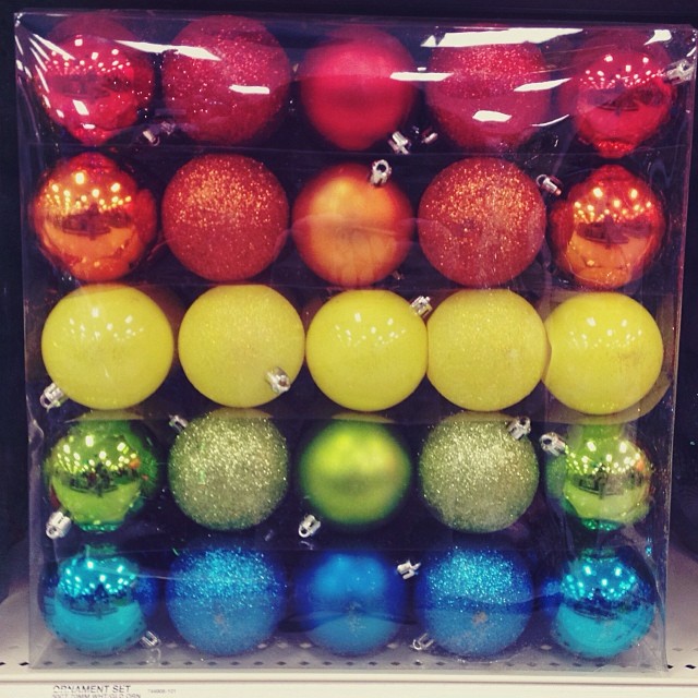 I must have these ornaments.  So cute!  #pride #rainbow #target