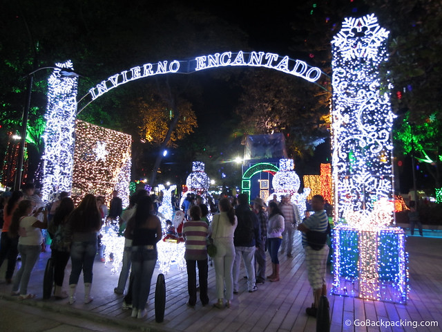It may never snow in Medellin, but the symbols of winter are still associated with Christmas