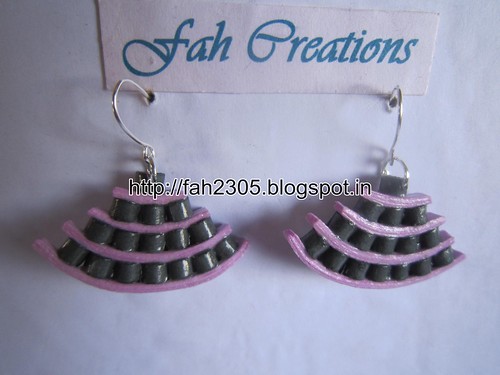 Handmade Jewelry - Paper Quiilling Egyptian Earrings (Free Form Quilling) (4) by fah2305