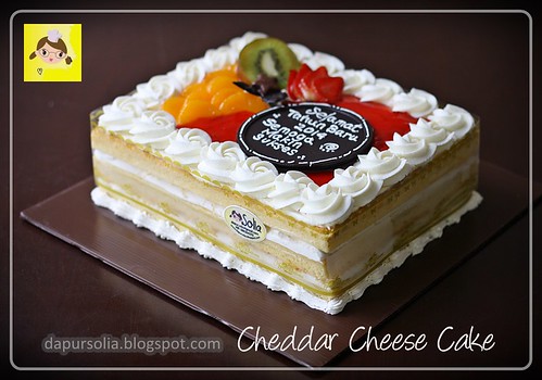 Decorated Cheddar Cheese Cake