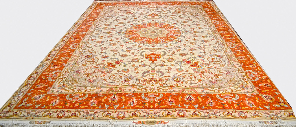 Tabriz Olia Persian Silk Area Rug