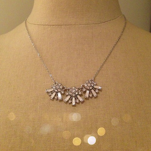 The perfect bit of holiday #sparkle. Starburst fan necklace from #BananaRepublic.