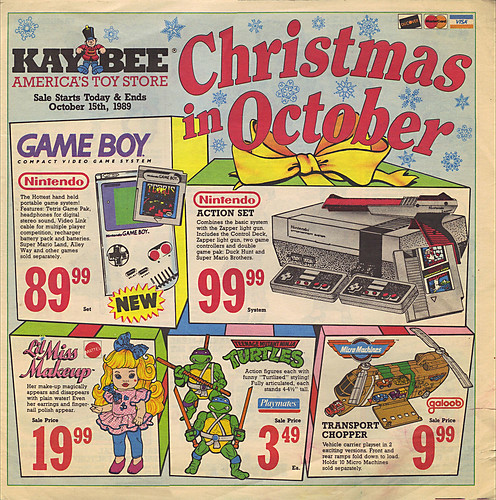 KAY•BEE TOY STORES :: Christmas in October pg.1  (( OCTOBER,8 1989 ))