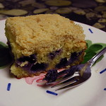 Blueberry cornmeal butter cake--SKC