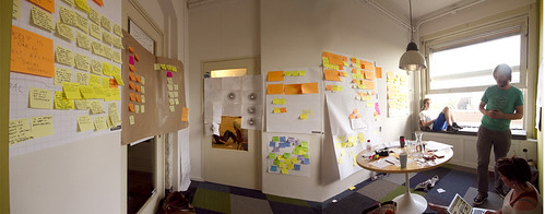 Sharing Economy workspace: the post-its cave