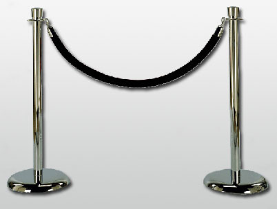 Black Stanchion Rope