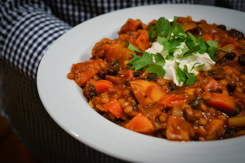 black bean and lentil chili | things i made today