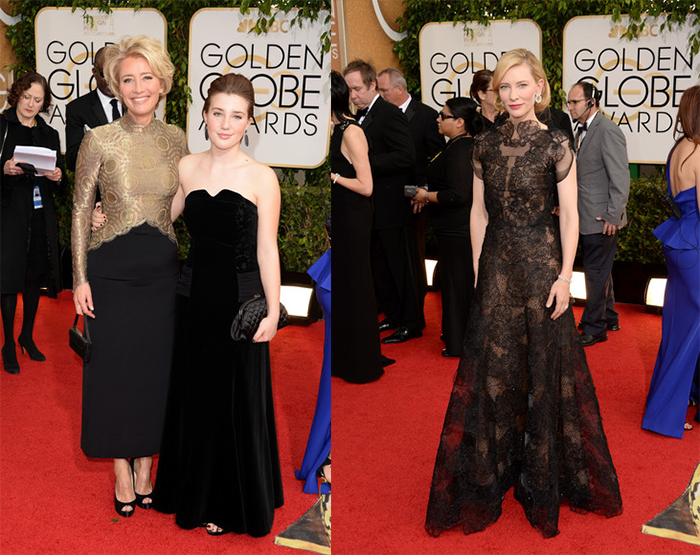 GoldenGlobes14-Emma Thompson Cate Blanchett