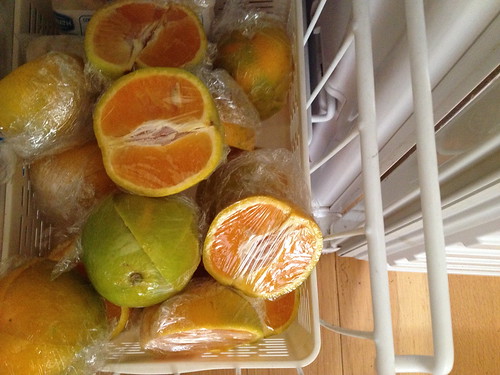 Frozen oranges snack for the school lunch box IMG_6286