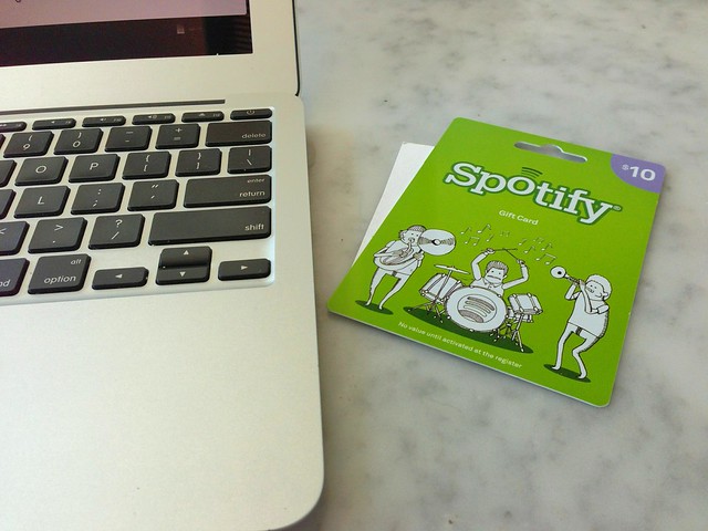 Spotifyのギフトカード