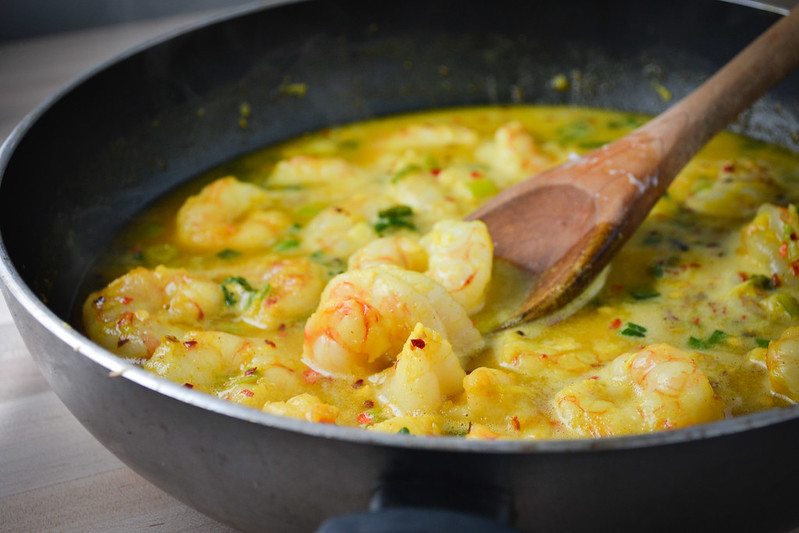 coconut curried shrimp and rice | things i made today